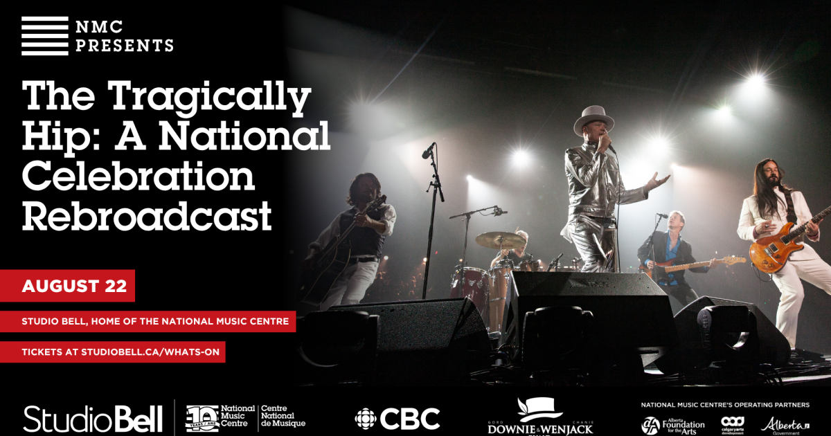 The Tragically Hip: A National Celebration event artwork from Studio Bell