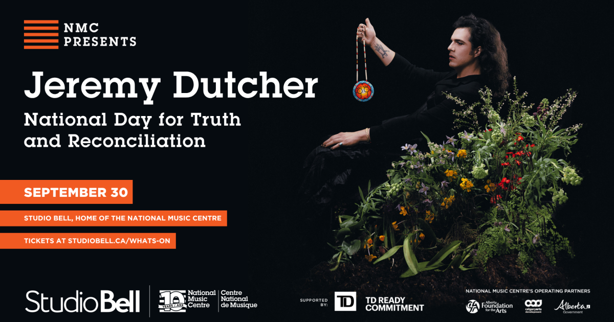 Jeremy Dutcher event artwork from Studio Bell