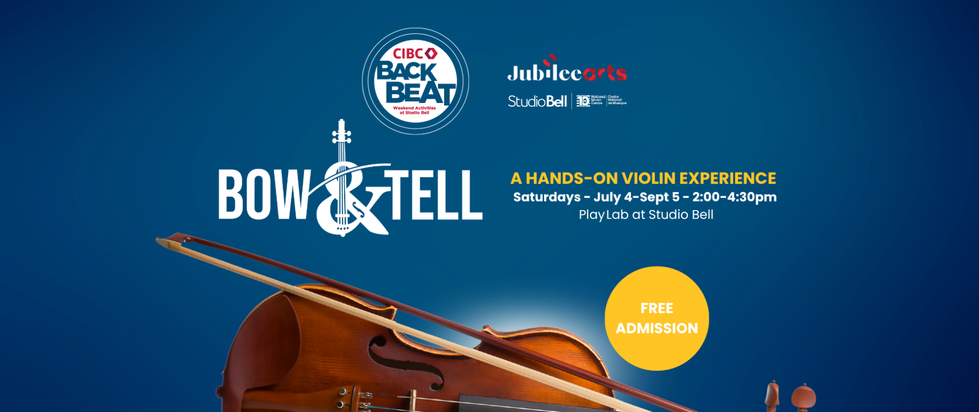 CIBC Backbeat Bow and Tell official Studio Bell artwork