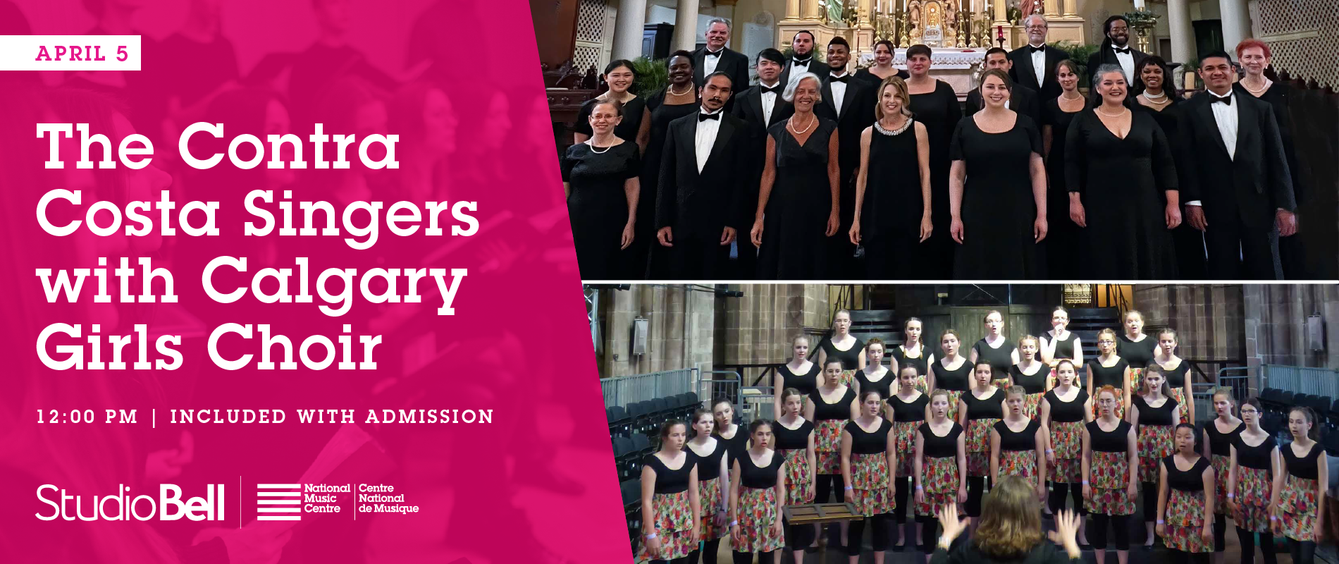 The Contra Costa Singers with Calgary Girls Choir at Studio Bell