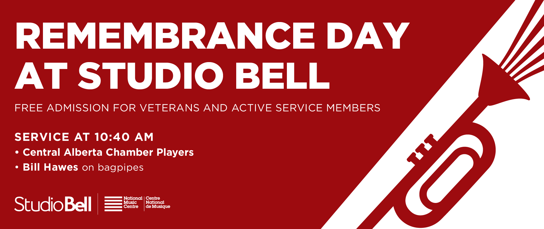 Remembrance Day at Studio Bell