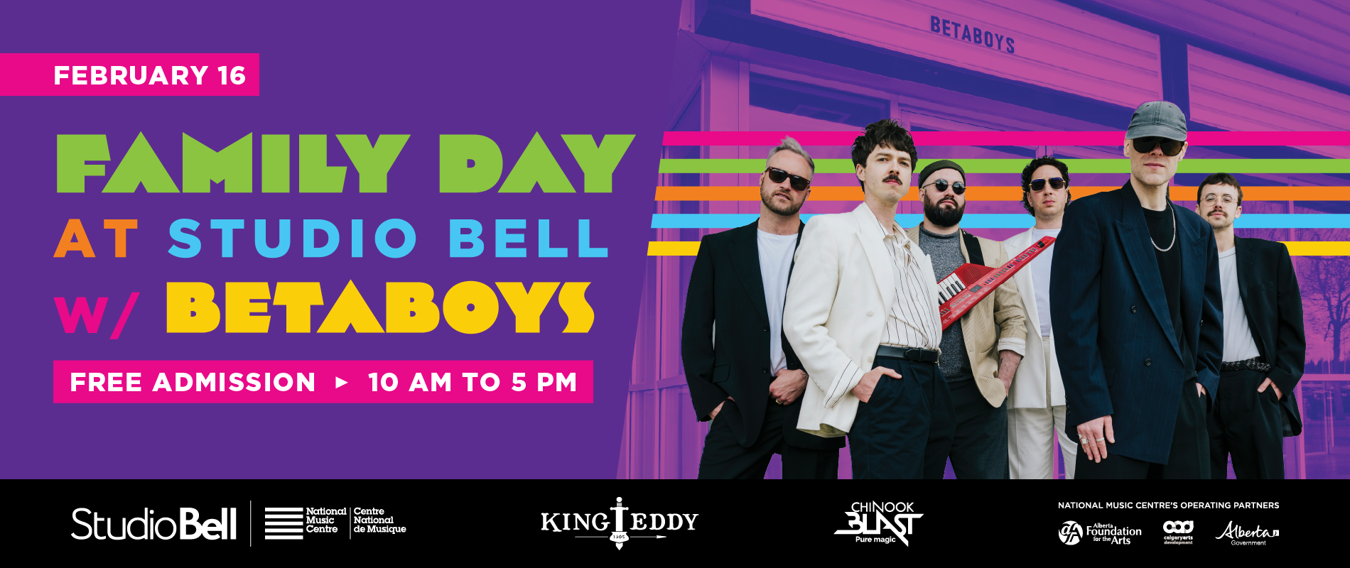 National Music Centre Announces Family Day with BETABOYS and Free Admission on February 16