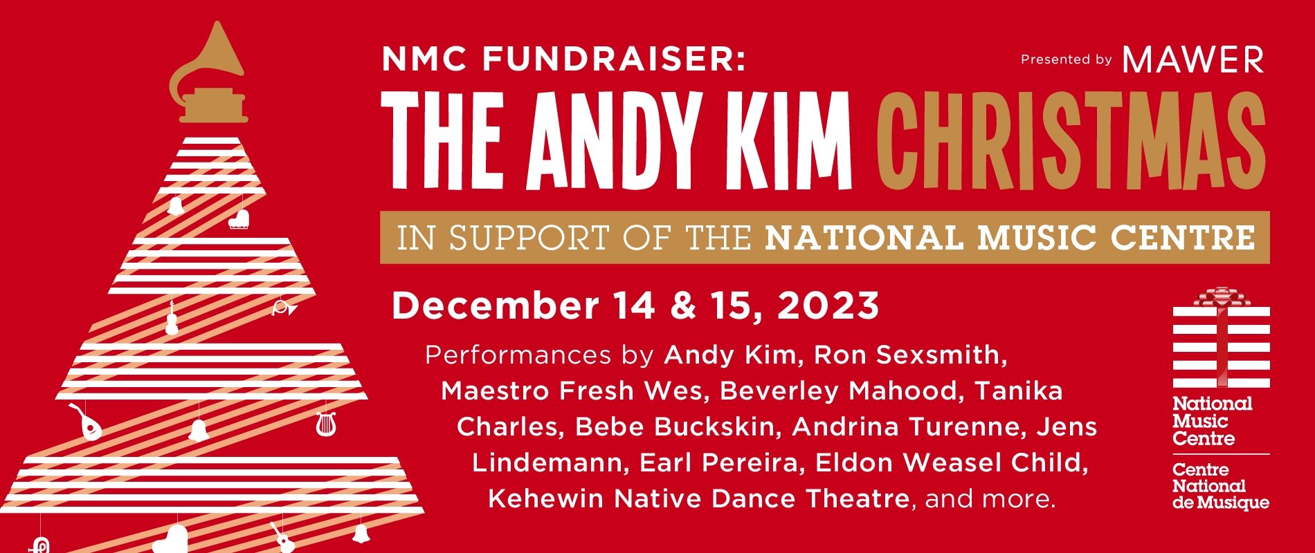 The Andy Kim Christmas in Support of National Music Centre Returns to Calgary on December 14 and 15