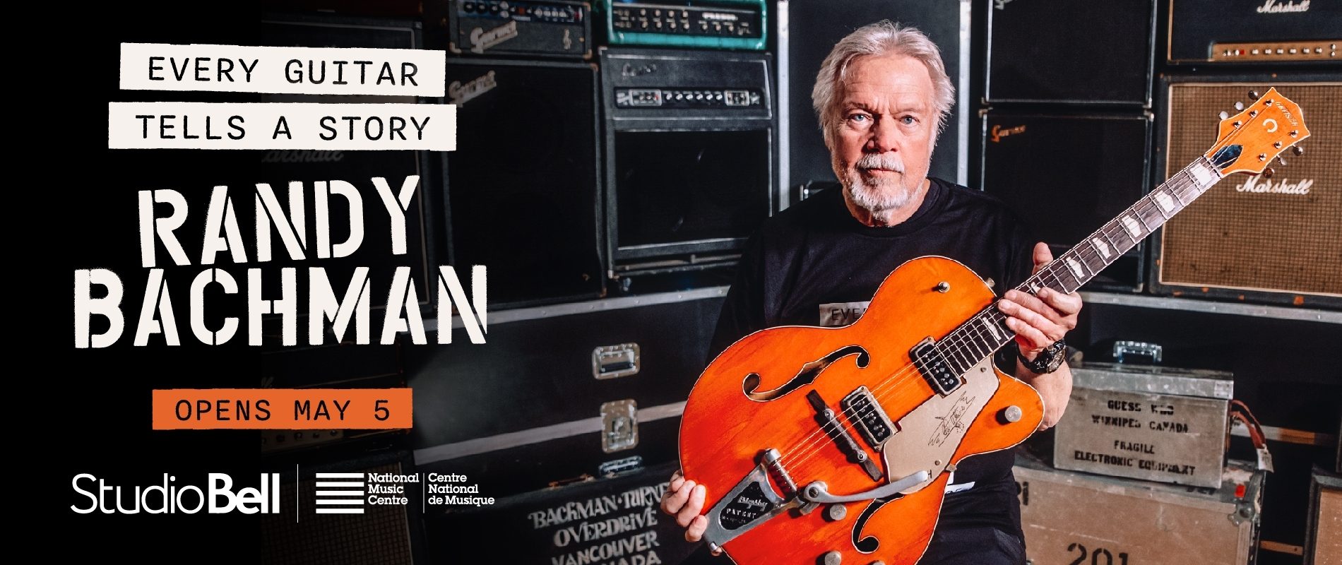 National Music Centre Unveils Randy Bachman: Every Guitar Tells a Story Exhibition on May 5