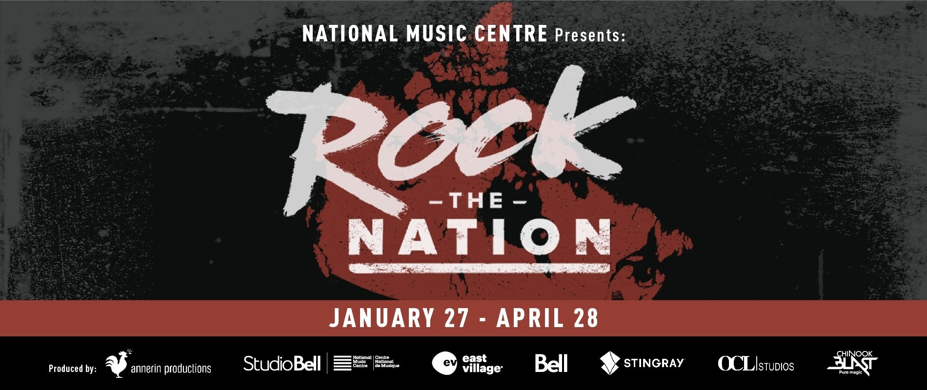 National Music Centre and Annerin Productions Bring Rock the Nation Back to Studio Bell, From January 27-April 28