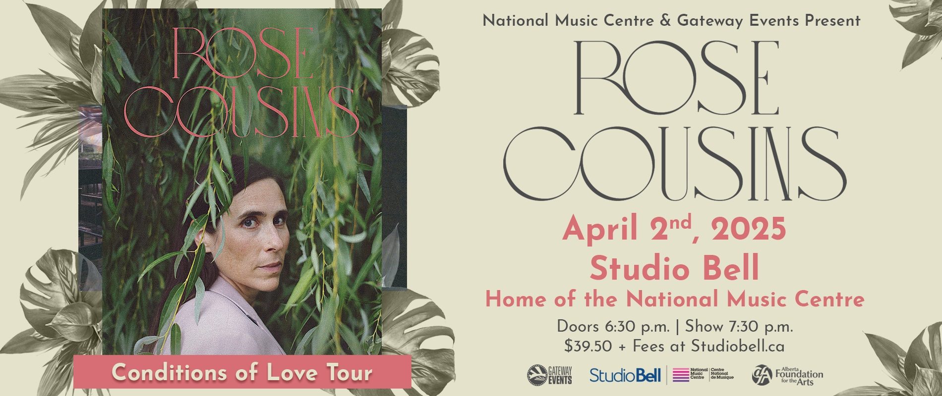 NMC & Gateway Events Present: Rose Cousins — Conditions of Love Tour