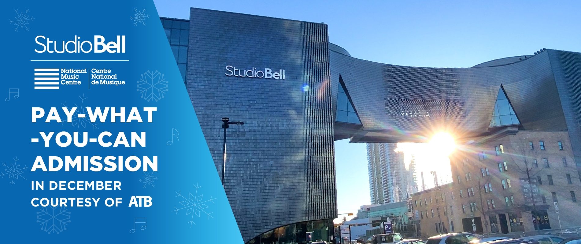 National Music Centre Offers Pay-What-You-Can Admission to Studio Bell Courtesy of ATB for December